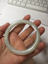 Load image into Gallery viewer, 58.9mm certified 100% natural type A icy watery light green white round cut jadeite jade bangle BS83-(1099)