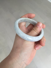 Load image into Gallery viewer, 56.5mm certified Type A 100% Natural purple white Jadeite Jade bangle D138-4044
