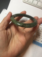 Load image into Gallery viewer, 50mm Certified Type A 100% Natural dark green/gray/black Jadeite Jade bangle PA7-3457 ($19.99 group)