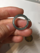 Load image into Gallery viewer, 16.1mm size 5 1/2 100% natural type A icy watery green/blue icy watery Guatemala jadeite jade band ring group BP85