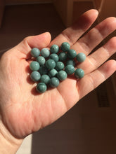 Load image into Gallery viewer, 10mm Type A 100% Natural light green dark green blue black gray Guatemala Jadeite Jade bead pendant group PB298 Add on item. No sale alone.