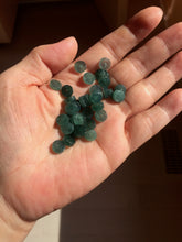 Load image into Gallery viewer, 7-7.5mm Type A 100% Natural icy watery light green dark green blue black gray Guatemala Jadeite Jade beads Fivefold Blessings (五福臨門) | pendant group PB299 Add on item. No sale alone.