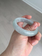 Load image into Gallery viewer, 53.4mm Certified Type A 100% Natural icy watery light green purple jadeite Jade bangle BK122-3397