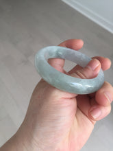 Load image into Gallery viewer, 53.4mm Certified Type A 100% Natural icy watery light green purple jadeite Jade bangle BK122-3397