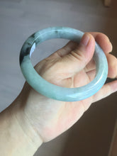 Load image into Gallery viewer, 59mm Certified Type A 100% Natural green gray purple Jadeite Jade bangle AH95-4489