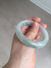 Load image into Gallery viewer, 53.4mm Certified Type A 100% Natural icy watery light green purple jadeite Jade bangle BK122-3397