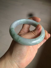 Load image into Gallery viewer, 57.5mm certified 100% natural type A light green/purple chubby jadeite jade bangle BF29-4028