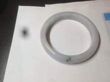Load image into Gallery viewer, 58.9mm Certified Type A 100% Natural white/green/light purple Jadeite Jade bangle AZ23-5073