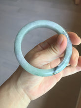 Load image into Gallery viewer, 59mm Certified Type A 100% Natural green gray purple Jadeite Jade bangle AH95-4489