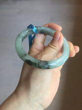 Load image into Gallery viewer, 56.9mm 100% natural Type A dark green Chinese painting (水墨) jadeite jade bangle AH94-4484
