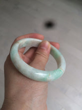 Load image into Gallery viewer, 54.7mm 100% natural Type A sunny green/brown/white jadeite jade bangle R95-3317