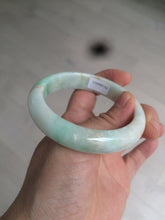 Load image into Gallery viewer, 54.7mm 100% natural Type A sunny green/brown/white jadeite jade bangle R95-3317