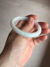 Load image into Gallery viewer, Shopify only 52mm certified type A 100% Natural sunny green/white/yellow oval jadeite jade bangle AR117-0264