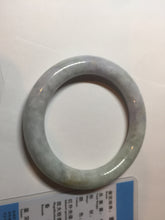 Load image into Gallery viewer, 56.6mm Certified 100% natural Type A light green purple brown chubby round cut jadeite jade bangle BQ14-5819