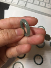 Load image into Gallery viewer, 15.9mm 5 1/4 100% natural type A icy watery green/blue icy watery Guatemala jadeite jade band ring group BP86