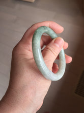 Load image into Gallery viewer, 51.1mm certified 100% natural Type A dark green yellow gray round cut jadeite jade bangle H163-6011
