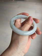 Load image into Gallery viewer, 58mm Certified type A 100% Natural light green/white Jadeite bangle AR118-0253