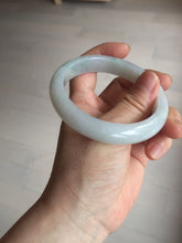 Load image into Gallery viewer, 58mm Certified type A 100% Natural light green/white Jadeite bangle AR118-0253