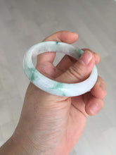 Load image into Gallery viewer, 52.2mm 100% natural certified green/purple/orange(FU LU SHOU) jadeite jade bangle Q139-7290