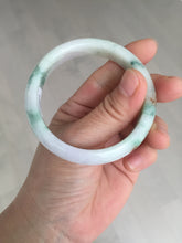 Load image into Gallery viewer, 52.2mm 100% natural certified green/purple/orange(FU LU SHOU) jadeite jade bangle Q139-7290