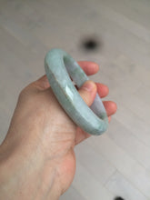 Load image into Gallery viewer, 57.5mm certified 100% natural type A light green/purple chubby jadeite jade bangle BF29-4028