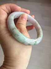 Load image into Gallery viewer, 56.5mm certified 100% natural type A sunny green/purple jadeite jade bangle BK66-4031