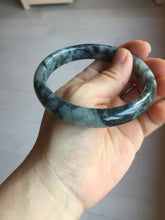 Load image into Gallery viewer, 62mm Certified Type A 100% Natural dark green red Jadeite bangle PD138-6234