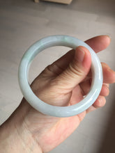 Load image into Gallery viewer, 58mm Certified type A 100% Natural light green/white Jadeite bangle AR118-0253
