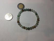 Load image into Gallery viewer, 5.7-6mm size 52-56mm 100% natural type A green/yellow/brown/white jadeite jade beads bracelet PB74