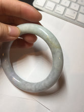 Load image into Gallery viewer, 56.6mm Certified 100% natural Type A light green purple brown chubby round cut jadeite jade bangle BQ14-5819