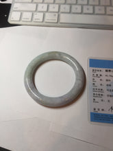 Load image into Gallery viewer, 56.6mm Certified 100% natural Type A light green purple brown chubby round cut jadeite jade bangle BQ14-5819