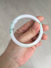 Load image into Gallery viewer, 52.2mm 100% natural certified green/purple/orange(FU LU SHOU) jadeite jade bangle Q139-7290