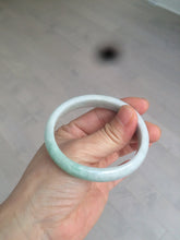 Load image into Gallery viewer, 51.5mm certified 100% natural Type A sunny green/white oval jadeite jade bangle BH57-6125