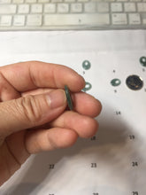 Load image into Gallery viewer, 15mm Type A 100% Natural Icy Watery Light Green Dark Green Gray Guatemala Jadeite Jade Oval Safety Guardian Pendant PE112