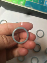 Load image into Gallery viewer, 100% natural type A light green/blue Guatemala jadeite jade band ring C123