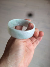 Load image into Gallery viewer, 52.3mm certified 100% natural Type A sunny green/white/purple jadeite jade bangle BK8-2423