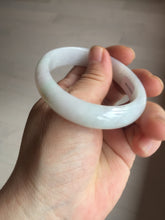 Load image into Gallery viewer, 52mm certified Type A 100% Natural sunny green/white/red oval Jadeite Jade bangle E92-0263