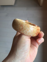Load image into Gallery viewer, 55.2mm 100% natural orange red yellow Fossil Coral Jade (珊瑚玉) bangle SY128