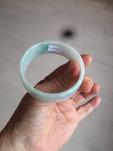 Load image into Gallery viewer, 52.3mm certified 100% natural Type A sunny green/white/purple jadeite jade bangle BK8-2423