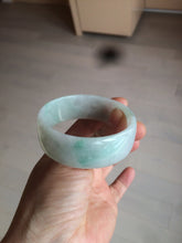 Load image into Gallery viewer, 52.3mm certified 100% natural Type A sunny green/white/purple jadeite jade bangle BK8-2423