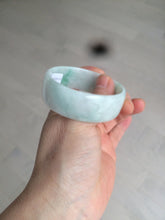 Load image into Gallery viewer, 52.3mm certified 100% natural Type A sunny green/white/purple jadeite jade bangle BK8-2423