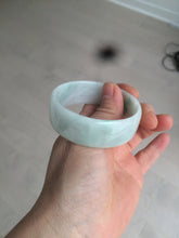 Load image into Gallery viewer, 52.3mm certified 100% natural Type A sunny green/white/purple jadeite jade bangle BK8-2423