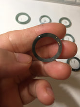 Load image into Gallery viewer, 15.9mm 5 1/4 100% natural type A icy watery green/blue icy watery Guatemala jadeite jade band ring group BP86