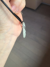 Load image into Gallery viewer, 100% Natural type A icy watery light green Jadeite Jade butterfly pendant PH113-1