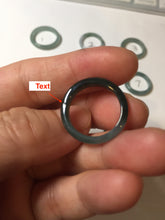 Load image into Gallery viewer, 15.9mm 5 1/4 100% natural type A icy watery green/blue icy watery Guatemala jadeite jade band ring group BP86