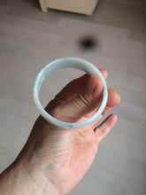 Load image into Gallery viewer, 52.2mm certified 100% natural Type A sunny green/white/purple jadeite jade bangle BK7-2419