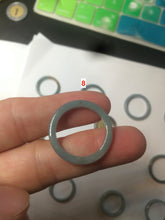Load image into Gallery viewer, 100% natural type A light green/blue Guatemala jadeite jade band ring C123