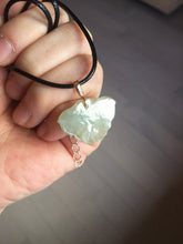 Load image into Gallery viewer, 100% Natural type A icy watery light green Jadeite Jade butterfly pendant PH113-2