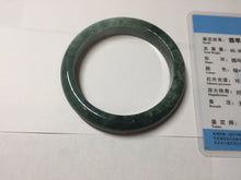 Load image into Gallery viewer, 53.3mm certified 100% natural type A dark green green jadeite jade bangle PA225-9011 Add on item Shopify only