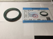 Load image into Gallery viewer, 53.3mm certified 100% natural type A dark green green jadeite jade bangle PA225-9011 Add on item Shopify only